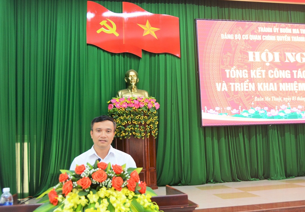 Đảng bộ Cơ quan Chính quyền TP.Buôn Ma Thuột: Hội nghị tổng kết công tác năm 2022, triển khai nhiệm vụ năm 2023